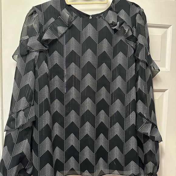 NWT - Ted Baker - MOWENNA JARDIN RUFFLE SLEEVE BLOUSE - Picture 8 of 9